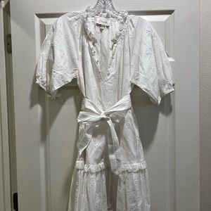 Cleobella white eyelet dress